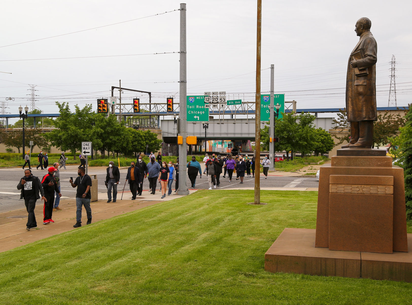 Peaceful rally in Gary